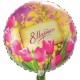 Шар круг 8 марта, тюльпаны 