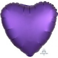 Сердце Сатин Фиолетовый 