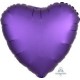 Сердце Сатин Фиолетовый 