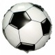 Фольгированный круг Футбольный мяч Черный / Soccer Ball