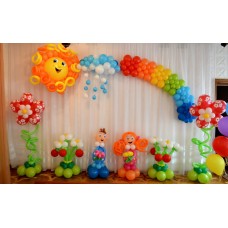  Пример оформления воздушными шарами в детском саду №2