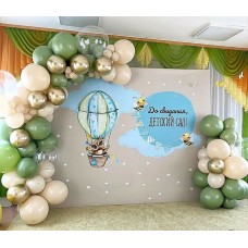 Пример оформления воздушными шарами в детском саду №9